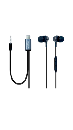 带 3.5mm 音频插孔与降噪麦克风的 USB-C 耳机